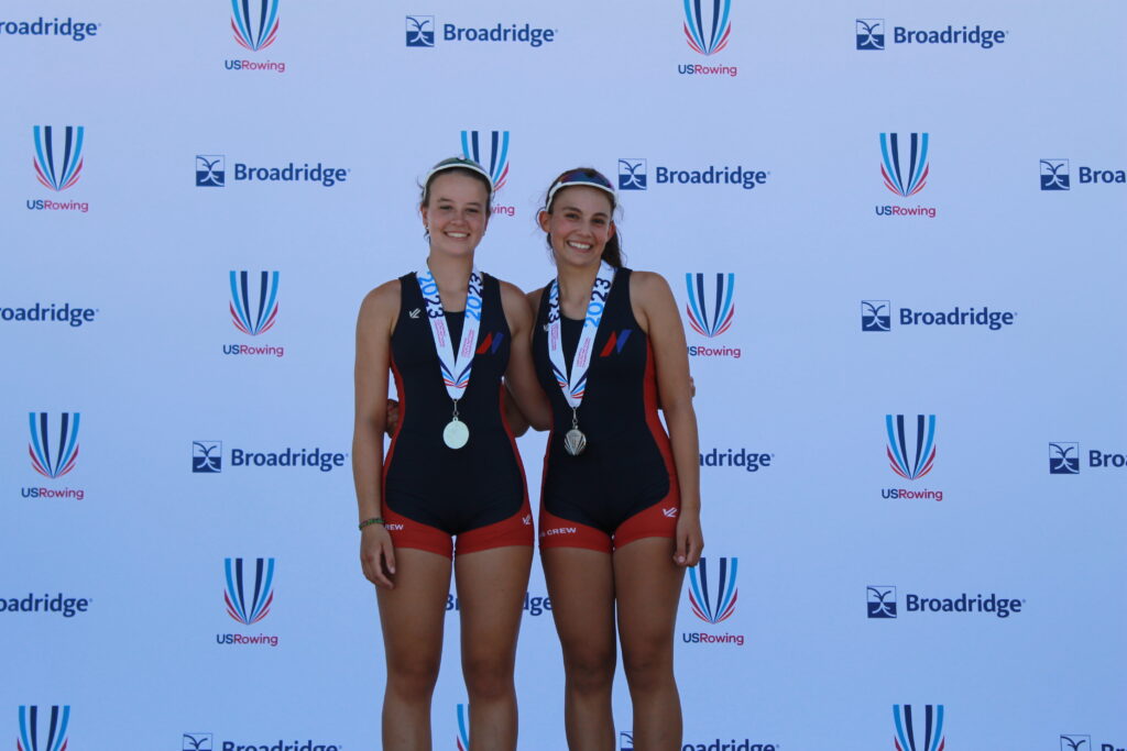 NRRA Silver Medalists U17 Double Maia Andjelkovic, Ella Trudeau